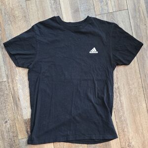 Adidas Men's Black Tee with Logo
